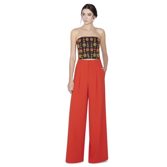ALICE + OLIVIA Saraphina Beaded Cropped Top - Picture 2 of 15
